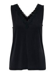 ONLY Top w kolorze czarnym rozmiar: XS. Czarne topy damskie Only, s, bez wzorów, z koronki, bez kołnierzyka. Za 41.69 zł.
