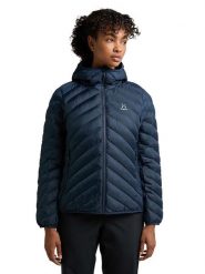 Haglöfs Kurtka zimowa "Särna Mimic" w kolorze granatowym rozmiar: L. Niebieskie kurtki damskie Haglöfs, na zimę, l, bez wzorów, z materiału, bez kaptura. Za 590.20 zł.