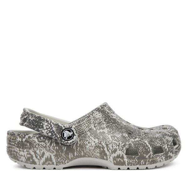 Klapki Crocs. Szare klapki damskie Crocs, bez wzorów, bez obcasa. Za 259.99 zł.
