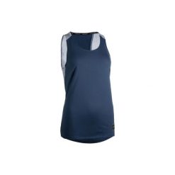 Koszulka Do Gry W Koszykówkę Damska Granatowo-Szara T500. Niebieskie t-shirty damskie TARMAK, l, bez wzorów, z materiału, bez kołnierzyka. Za 39.99 zł.
