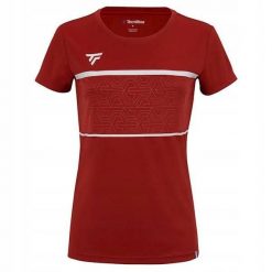 Koszulka tenisowa damska Tecnifibre Team Tech Tee. Białe t-shirty damskie TECNIFIBRE, bez wzorów, bez kołnierzyka. W wyprzedaży za 119.00 zł.