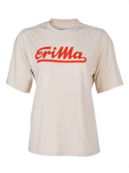 Erima Koszulka "Retro 2.0" w kolorze beżowym rozmiar: L. Brązowe t-shirty damskie Erima, l, bez wzorów, z bawełny, bez kołnierzyka. Za 74.45 zł.