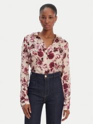 Guess Koszula W6RH73 WDW82 Beżowy Regular Fit. Brązowe koszule damskie Guess, xl, z aplikacjami, z syntetyku, bez kołnierzyka, bez ramiączek. Za 349.99 zł.