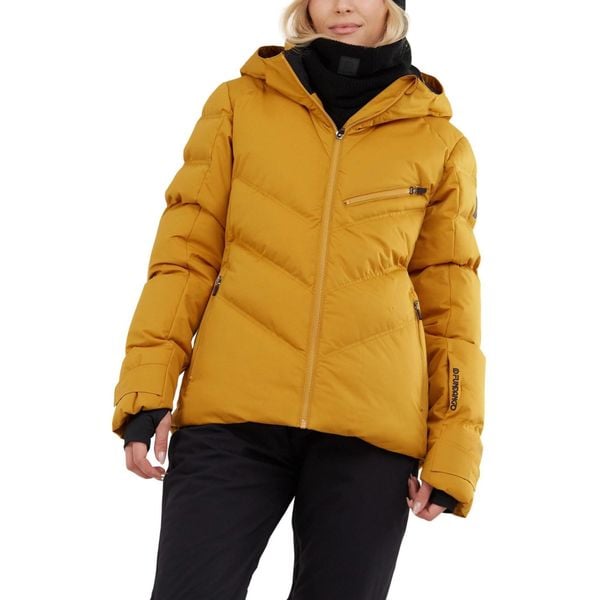 Damska kurtka narciarska Fundango Elyra Padded. Brązowe kurtki narciarskie i snowboardowe damskie Fundango, s, bez wzorów, bez kaptura, narciarskie. W wyprzedaży za 499.00 zł.