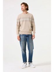 Garcia Sweter w kolorze beżowym rozmiar: L. Brązowe swetry męskie Garcia, l, bez wzorów, ze splotem, bez kołnierzyka. Za 134.85 zł.