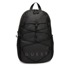 Plecak Guess. Czarne plecaki męskie Guess, z aplikacjami. Za 339.99 zł.