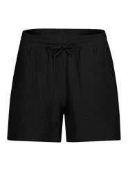 Sublevel Szorty w kolorze czarnym rozmiar: M. Czarne szorty damskie Sublevel, bez wzorów, z bawełny, z podwyższonym stanem. Za 95.92 zł.