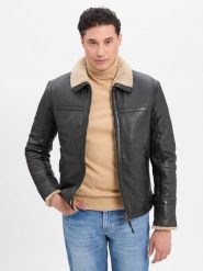 Finshley & Harding kurtka skórzana - MMAlasko Mężczyźni szary, XXXL. Szare kurtki męskie Finshley & Harding, m, bez wzorów, ze skóry, bez kaptura. Za 999.95 zł.