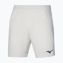 Spodenki tenisowe męskie Mizuno 8 in Flex Shortneo mint. Białe szorty męskie Mizuno, bez wzorów, sportowe. Za 119.99 zł.