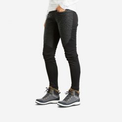 Legginsy turystyczne damskie Quechua SH500 mountain hydrofobowe. Czarne legginsy damskie QUECHUA, m, bez wzorów, z tkaniny. W wyprzedaży za 149.99 zł.