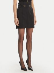 Elisabetta Franchi Spódnica mini GO-167-61E2-V320 Czarny Regular Fit. Czarne spódniczki damskie Elisabetta Franchi, bez wzorów, z syntetyku, mini. Za 1,359.00 zł.