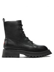 DKNY Trapery Farren K2438890 Czarny. Czarne trapery damskie DKNY, ze skóry, bez obcasa. Za 1,169.00 zł.