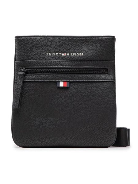 Tommy Hilfiger Saszetka Essential Pu Mini Crossover AM0AM09505 Czarny. Czarne saszetki męskie Tommy Hilfiger, ze skóry. Za 219.99 zł.