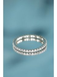 DIAMANTA Złoty pierścionek "Tour Complet Lumineux" z diamentami rozmiar: 52. Szare pierścionki damskie DIAMANTA, z diamentem, złote. Za 2,914.99 zł.