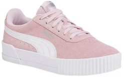 Buty sportowe damskie PUMA Carina rozmiar 36. Białe buty sportowe na co dzień damskie Puma, bez wzorów, z materiału. Za 249.61 zł.