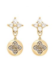 Guess Kolczyki JUBE06 470JW Złoty. Żółte kolczyki damskie Guess, ze stali. Za 279.99 zł.