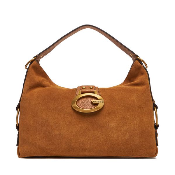 Torebka Guess. Brązowe torebki klasyczne damskie Guess, z aplikacjami, bez dodatków. Za 799.99 zł.