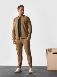 4F Spodnie treningowe szybkoschnące z materiałów z recyklingu męskie 4F x Robert Lewandowski XL. Brązowe spodnie materiałowe męskie 4f, bez wzorów, z dzianiny, sportowe. W wyprzedaży za 169.99 zł.
