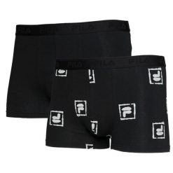 MAN BOXER ELASTIC WITH LOGO PACK OF 2 PIECES. Bokserki męskie Fila, bez wzorów, z bawełny. Za 88.66 zł.