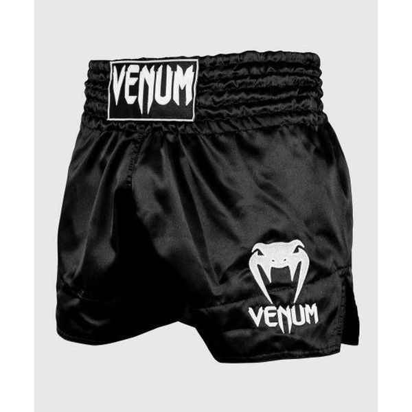 Spodenki do kickBoxingu Venum Classic. Czarne szorty męskie VENUM, bez kołnierzyka. Za 293.75 zł.