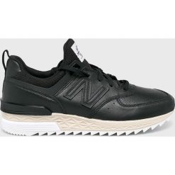 New Balance - Buty MS574LSB. Czarne buty sportowe na co dzień męskie New Balance, z materiału, bez zapięcia, na fitness i siłownię. W wyprzedaży za 469.90 zł.