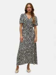 Vero Moda Sukienka letnia Alba 10330301 Czarny Regular Fit. Czarne sukienki damskie Vero Moda, na lato, s, bez wzorów, z wiskozy, bez kołnierzyka, bez ramiączek. Za 179.99 zł.
