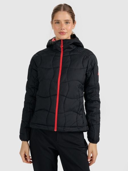 4F Kurtka puchowa z wypełnieniem Primaloft Silver damska - czarna XXL. Czarne kurtki damskie 4f, s, bez wzorów, z puchu, bez kaptura. Za 399.99 zł.
