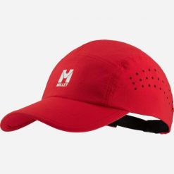 Czapka z daszkiem Millet Chamonix 5 Panel Cap Czerwony Active Fit. Czerwone czapki męskie Millet, bez wzorów, z tkaniny, sportowe. Za 159.00 zł.