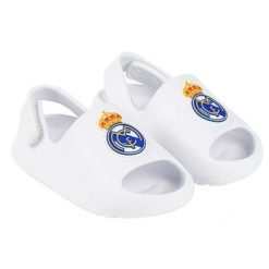 Real Madryt klapki sandały na rzep beach pool flip flops białe. Białe sandały męskie Real Madrid, bez zapięcia. Za 99.00 zł.