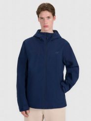 4F Kurtka przejściowa membrana 5000 męska - granatowa 3XL. Niebieskie kurtki męskie 4f, m, bez wzorów, z dzianiny, klasyczne, z kapturem. W wyprzedaży za 139.99 zł.