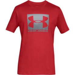 Koszulka treningowa męska Under Armour Boxed Sportstyle Ss. Czerwone t-shirty sportowe męskie Under Armour, m, bez ramiączek, do piłki nożnej. W wyprzedaży za 103.60 zł.