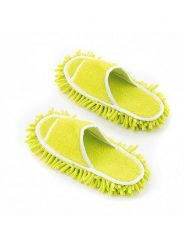 InnovaGoods Kapcie mopujące w kolorze limonkowym - 27 x 4 x 11 cm rozmiar: onesize. Zielone kapcie damskie innovagoods, z materiału. Za 52.95 zł.