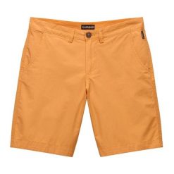 Spodenki męskie Napapijri Nakuru 6. Brązowe szorty męskie Napapijri, bez wzorów, sportowe. Za 189.99 zł.
