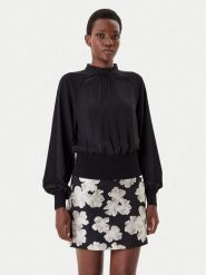French Connection Bluzka 78LZH Czarny Regular Fit. Czarne bluzki damskie French Connection, xl, bez wzorów, z syntetyku, bez ramiączek. Za 199.99 zł.