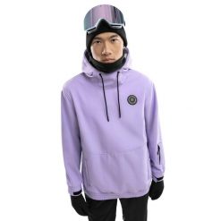 Kurtka snowboardowa męska W1 Snowy. Niebieskie kurtki męskie SIROKO, m, bez wzorów, z materiału, z kapturem, narciarskie. Za 383.00 zł.