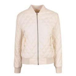 Kurtka Damska/pikowana Diamond Nylon. Brązowe kurtki damskie Urban Classics, xl, bez wzorów, z nylonu, bez kaptura. Za 222.99 zł.