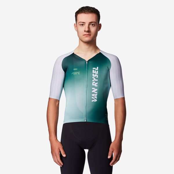 Second Life - Koszulka rowerowa szosowa męska Van Rysel RCR-F - Stan Doskonały. Białe t-shirty sportowe męskie VAN RYSEL, l, z materiału, bez ramiączek, rowerowe. Za 458.99 zł.