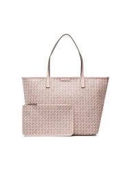 Tory Burch Torebka Basketweave Tote 145634 Różowy. Czerwone torebki klasyczne damskie Tory Burch, bez wzorów, ze skóry, bez dodatków. Za 1,779.00 zł.