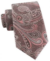 Męski Krawat - Odcienie Bladego Różu, Wzór Orientalny - Alties. Czerwone krawaty i muchy męskie Alties, bez wzorów, z tkaniny, eleganckie. Za 55.00 zł.