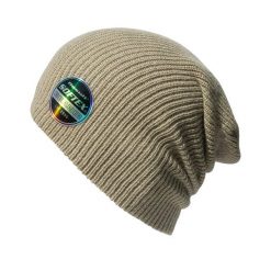 Czapka Softex. Brązowe czapki męskie RESULT WINTER ESSENTIALS, bez wzorów, z dzianiny. Za 29.99 zł.