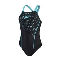 Strój pływacki jednoczęściowy damski Speedo Medley Logo Medalist. Czarne stroje jednoczęściowe damskie Speedo, bez wzorów. Za 139.99 zł.