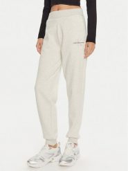Calvin Klein Jeans Spodnie dresowe Monologo J20J223590 Szary Relaxed Fit. Szare jeansy damskie Calvin Klein Jeans, xl, bez wzorów, z dresówki. Za 459.99 zł.