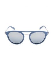 Polaroid Męskie okulary przeciwsłoneczne w kolorze szaro-niebieskim rozmiar: 50. Niebieskie okulary przeciwsłoneczne męskie Polaroid, z tworzywa sztucznego. Za 149.66 zł.