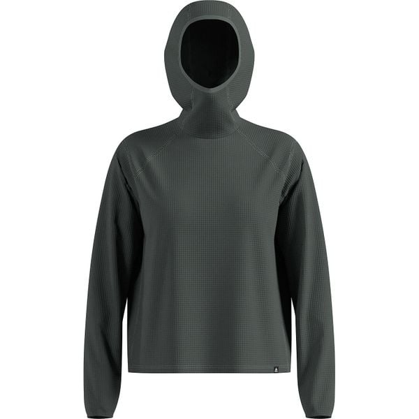 Bluza z kapturem Odlo Mid layer hoody CUBIC. Szare bluzy z kapturem damskie Odlo, l, z materiału. Za 319.99 zł.