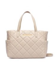 Valentino Torebka Ocarina VBS3KK36R Écru. Białe torebki klasyczne damskie Valentino, bez wzorów, ze skóry, bez dodatków. Za 629.99 zł.