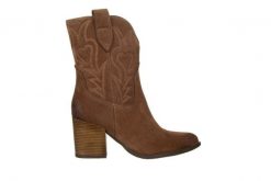 Botki Bayla-159 4910 008-P C Rudy Welur 159175, Skóra naturalna - 40. Brązowe botki damskie Bayla, z gumy, eleganckie, bez obcasa, bez zapięcia. W wyprzedaży za 359.10 zł.