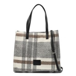 Beżowa Torebka Big Star Shopperka Damska. Brązowe torebki klasyczne damskie Big Star Accessories, bez wzorów, ze skóry ekologicznej, bez dodatków. Za 229.00 zł.