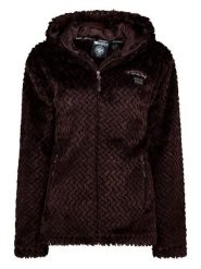 Geographical Norway Kurtka polarowa "Tredouce" w kolorze brązowym rozmiar: L. Brązowe kurtki damskie Geographical Norway, l, bez wzorów, z polaru, bez kaptura. Za 152.98 zł.