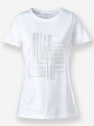 KARI TRAA Koszulka w kolorze białym rozmiar: 42. Białe bluzki damskie Kari Traa, bez wzorów, z bawełny, bez kołnierzyka. Za 47.94 zł.