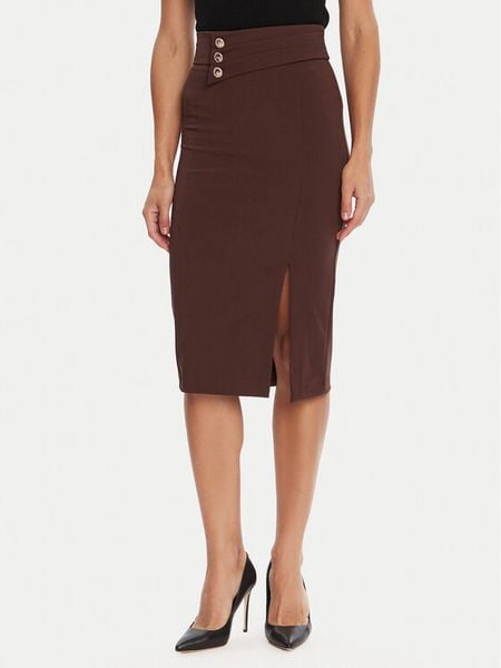 Rinascimento Spódnica ołówkowa CFC0126167003 Brązowy Slim Fit. Brązowe spódniczki damskie RINASCIMENTO, xl, bez wzorów, z syntetyku, ołówkowe. Za 229.99 zł.